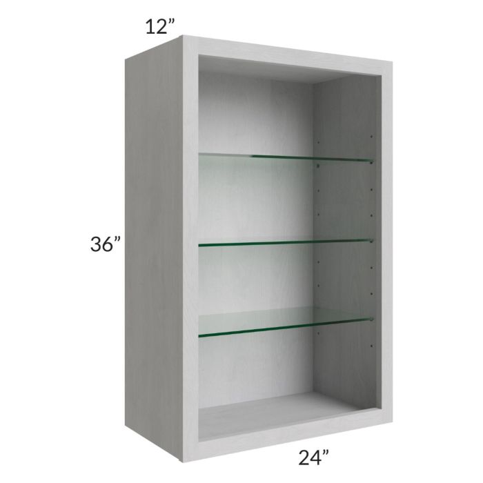 24x36 Wall Cabinet (No Doors) To Be Used With Glass Doors