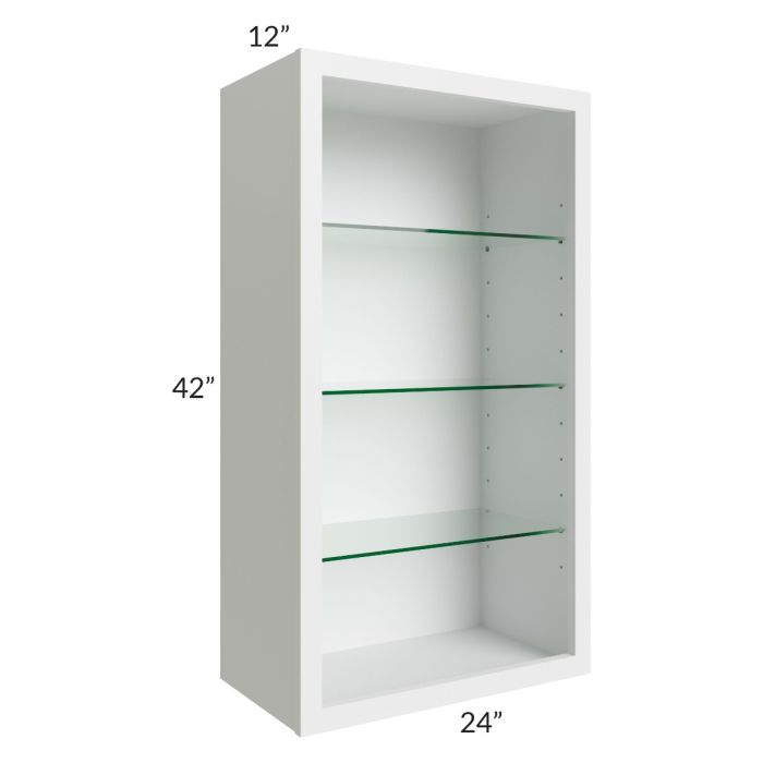 24x42 Wall Cabinet (No Doors) To Be Used With Glass Doors