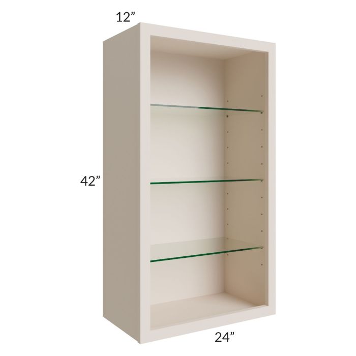 24x42 Wall Cabinet (No Doors) To Be Used With Glass Doors