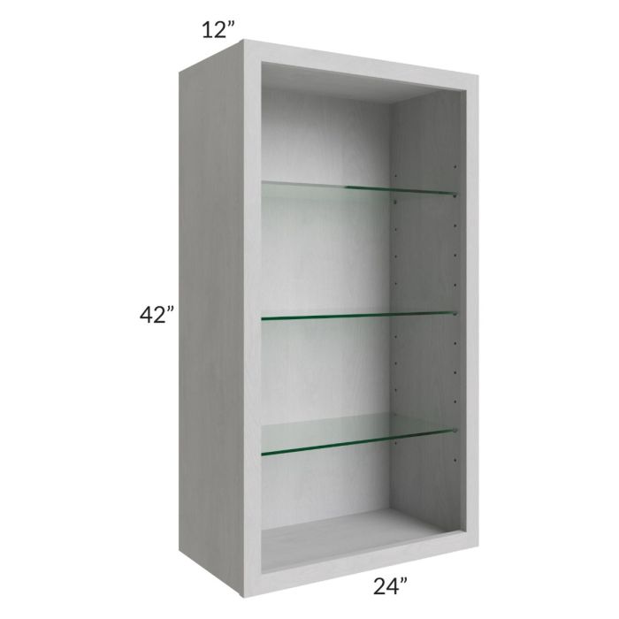 24x42 Wall Cabinet (No Doors) To Be Used With Glass Doors