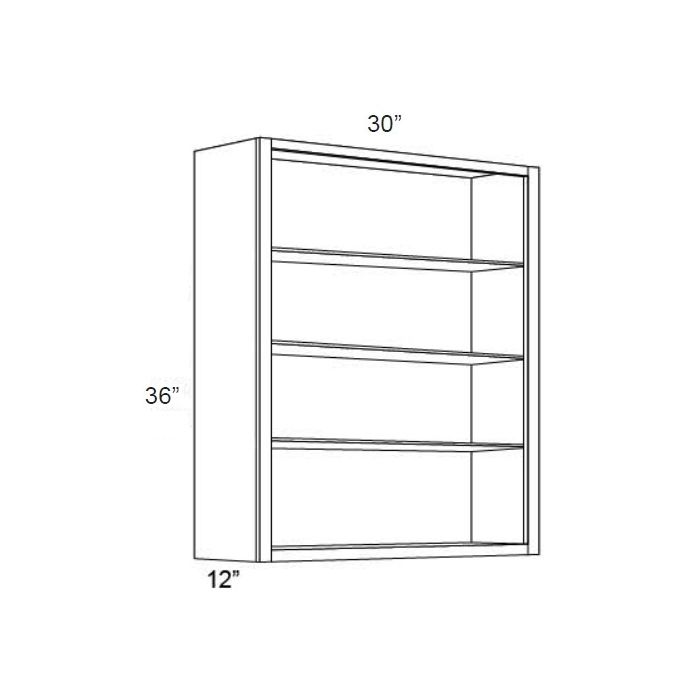 Vienna 30x36 Wall Cabinet (No Doors) To Be Used With Glass Doors