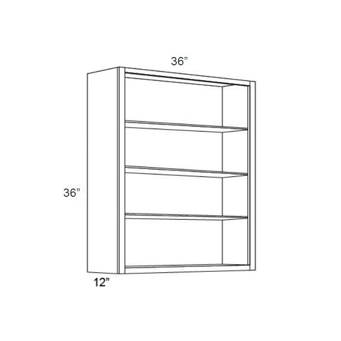 36x36 Wall Cabinet (No Doors) To Be Used With Glass Doors