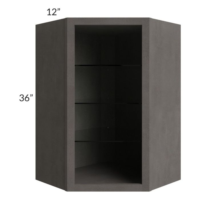 24x36 Corner Wall Cabinet (No Door) To Be Used With A Glass Door