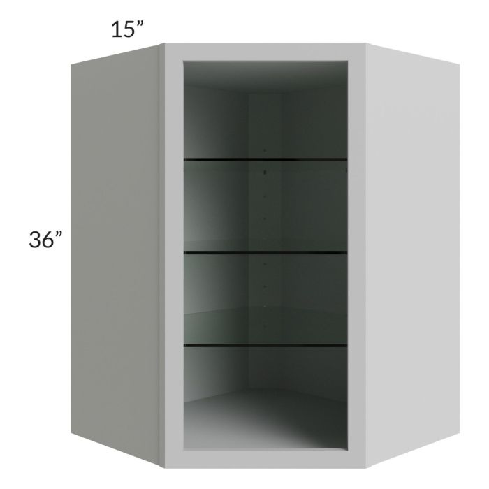 27x36 Corner Wall Cabinet (No Door) To Be Used With A Glass Door