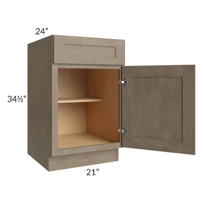 Cobblestone Grey 21" Base Cabinet 