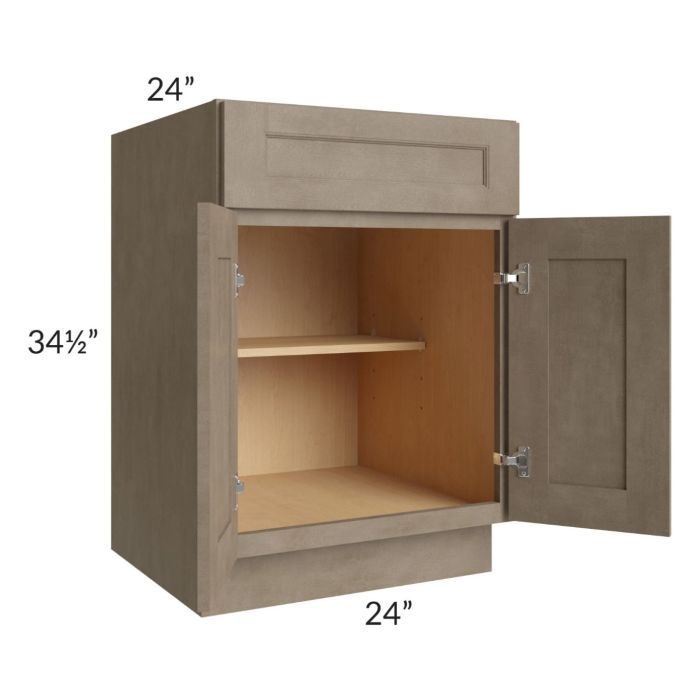 Cobblestone Grey 24" Base Cabinet 