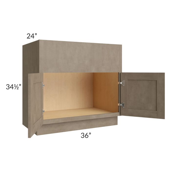 Cobblestone Grey 36" Farm Sink Base