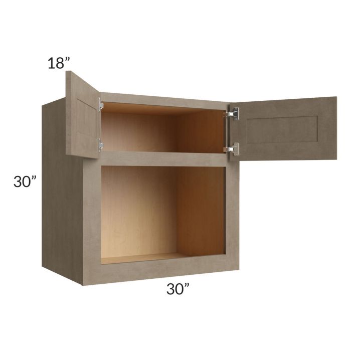 Cobblestone Grey 30x30 Microwave Cabinet