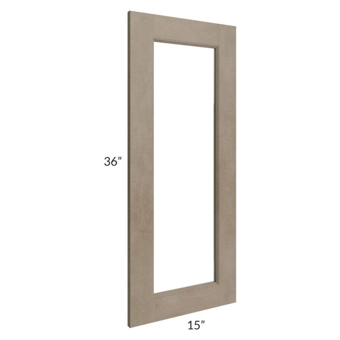 Cobblestone Grey 15x36 Glass Door