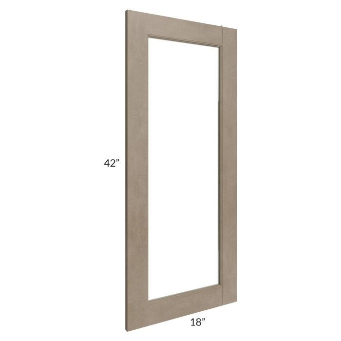 Cobblestone Grey 18x42 Glass Door
