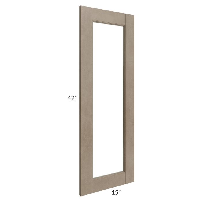 Cobblestone Grey 24x42 Corner Glass Door