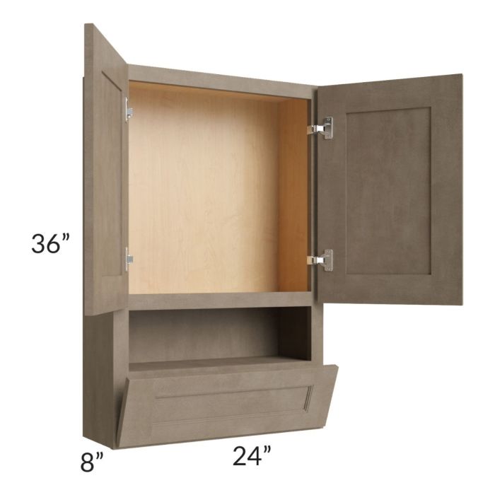 Cobblestone Grey 24x36 Toilet Topper