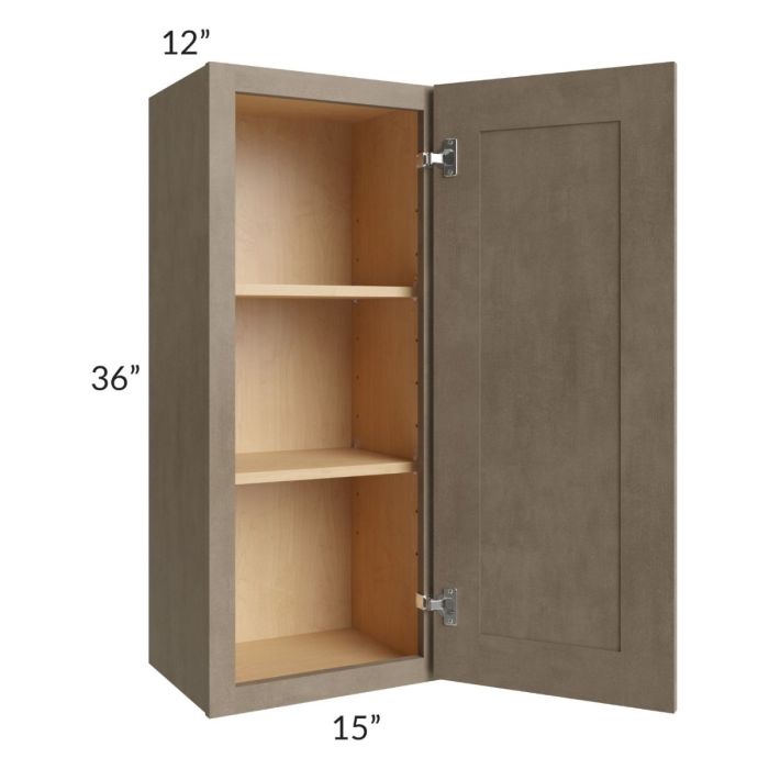 Cobblestone Grey 15x36 Wall Cabinet