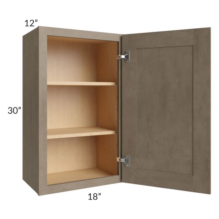 Cobblestone Grey 18x30 Wall Cabinet