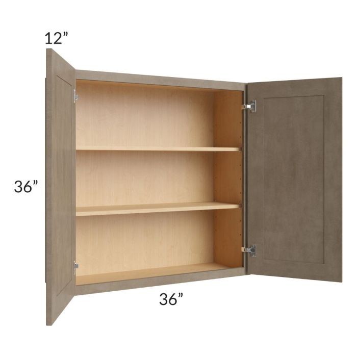 Cobblestone Grey 36x36 Wall Cabinet