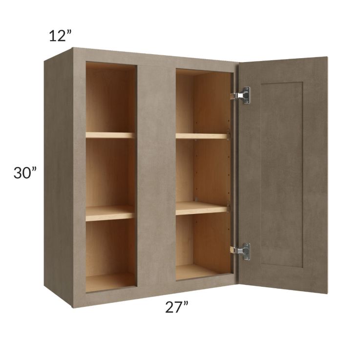 Cobblestone Grey 27x30 Blind Corner Wall Cabinet