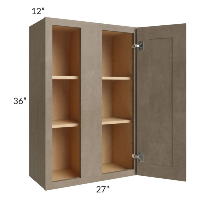 Cobblestone Grey 27x36 Blind Corner Wall Cabinet
