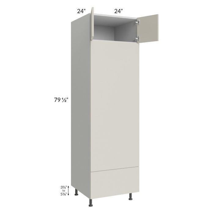 Milan Beige Matte 24x84 Double Oven Cabinet