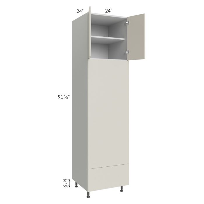 Milan Beige Matte 24x96 Double Oven Cabinet