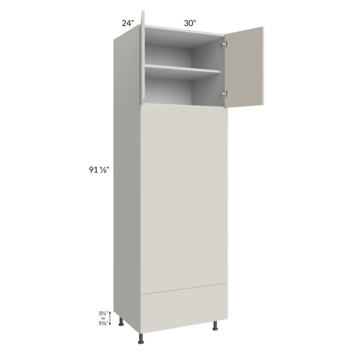 Milan Beige Matte 30x96 Double Oven Cabinet