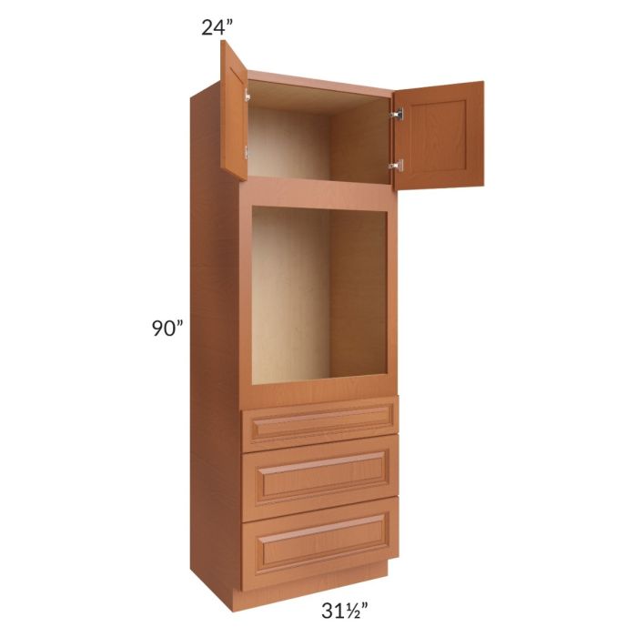 Lexington Cinnamon Glaze 31.5x90 Oven Cabinet