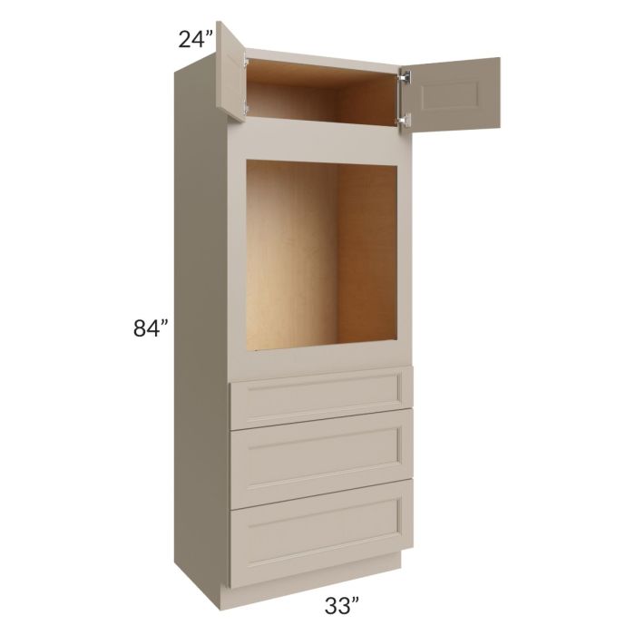 Tuscan Oyster 33x84 Oven Cabinet