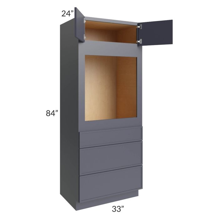 Vienna Indigo 33x84 Oven Cabinet