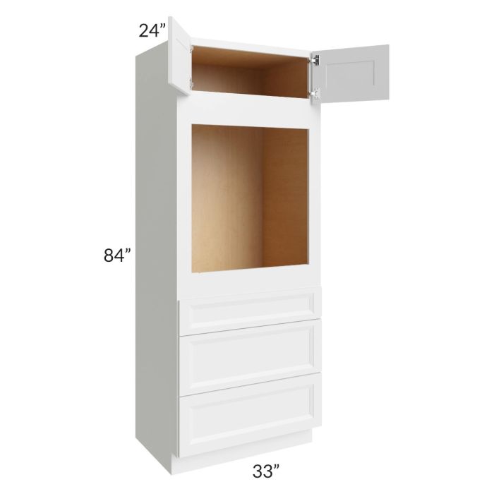 Bayville White 33x84 Universal Oven Cabinet