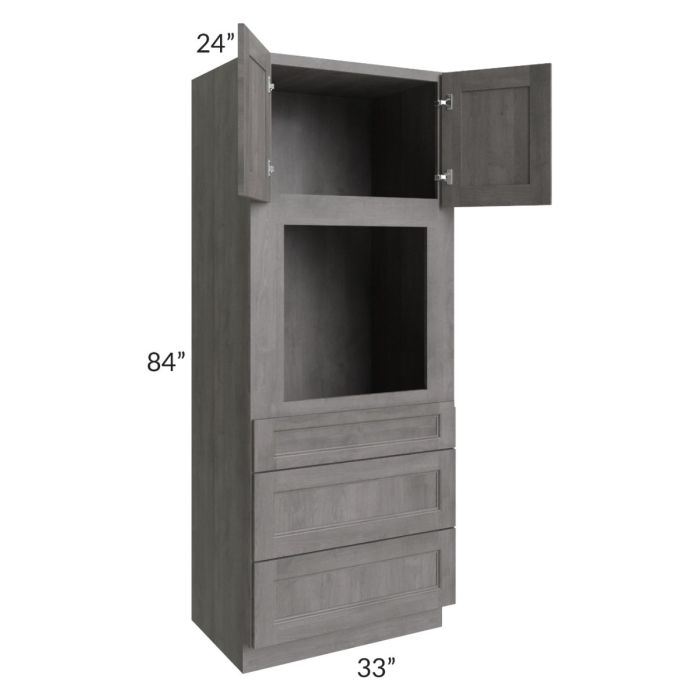 Providence Slate Grey 33x84 Oven Cabinet