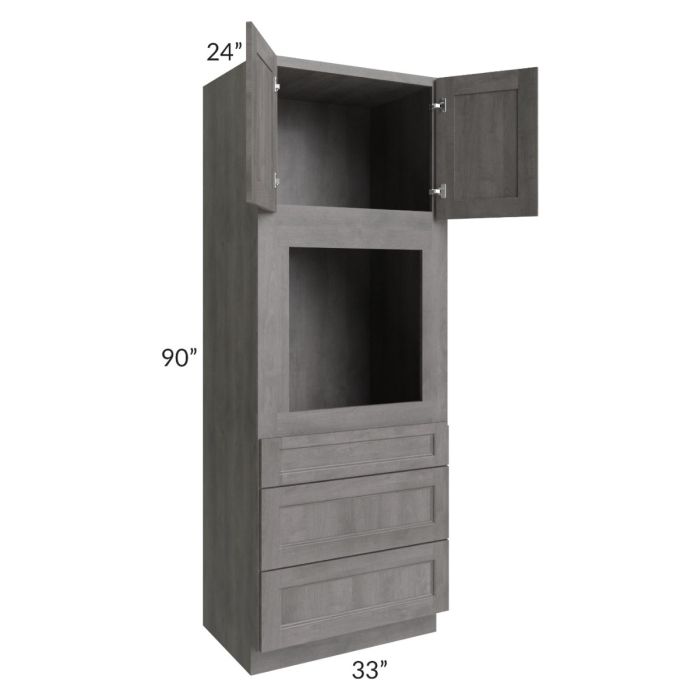 Providence Slate Grey 33x90 Oven Cabinet