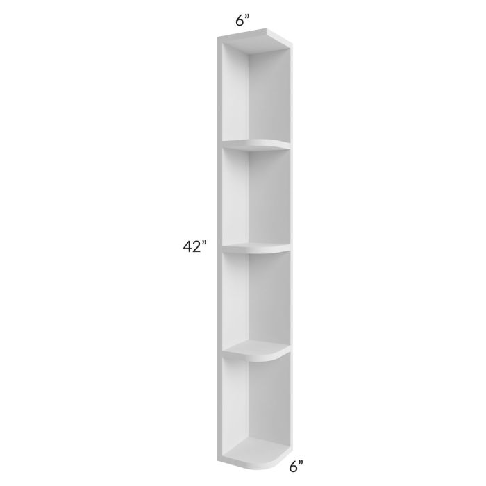 Belfast White 6x42 Open End Wall Cabinet