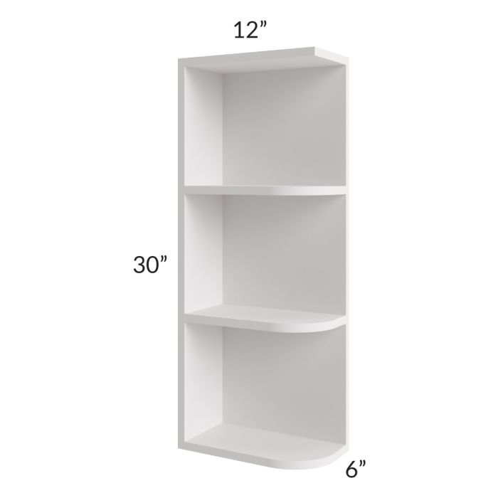 Tuscan Cloud 6x30 Open End Wall Cabinet – Left Opening