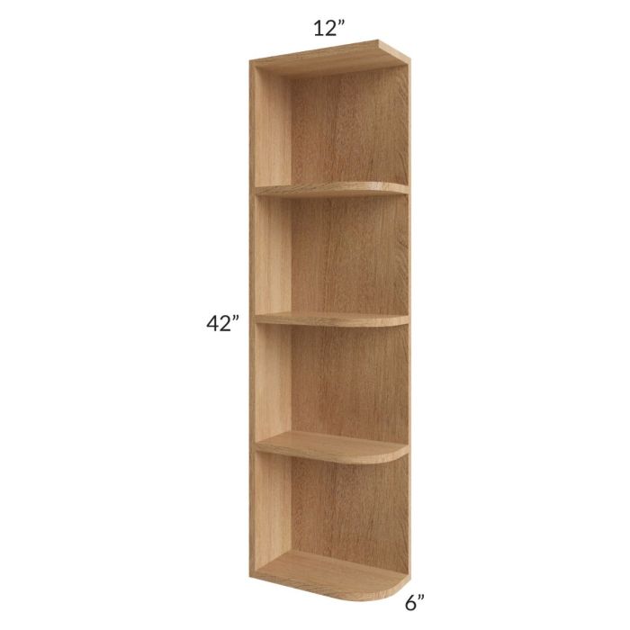 Midtown Timber Shaker 6x42 Open End Wall Cabinet – Left Opening