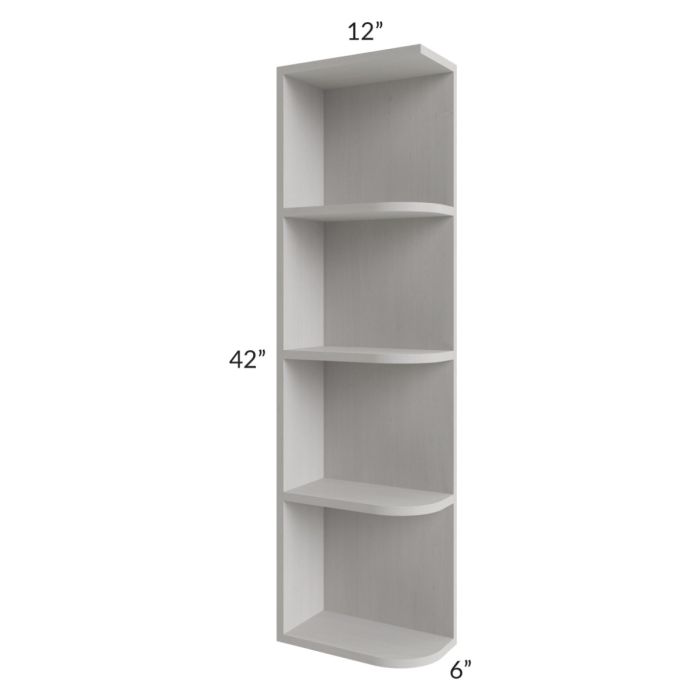 Salem Light Grey 6x42 Open End Wall Cabinet – Left Opening