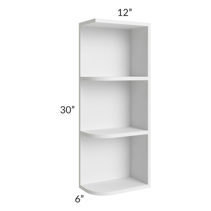 Union White 6x30 Open End Wall Cabinet – Right Opening