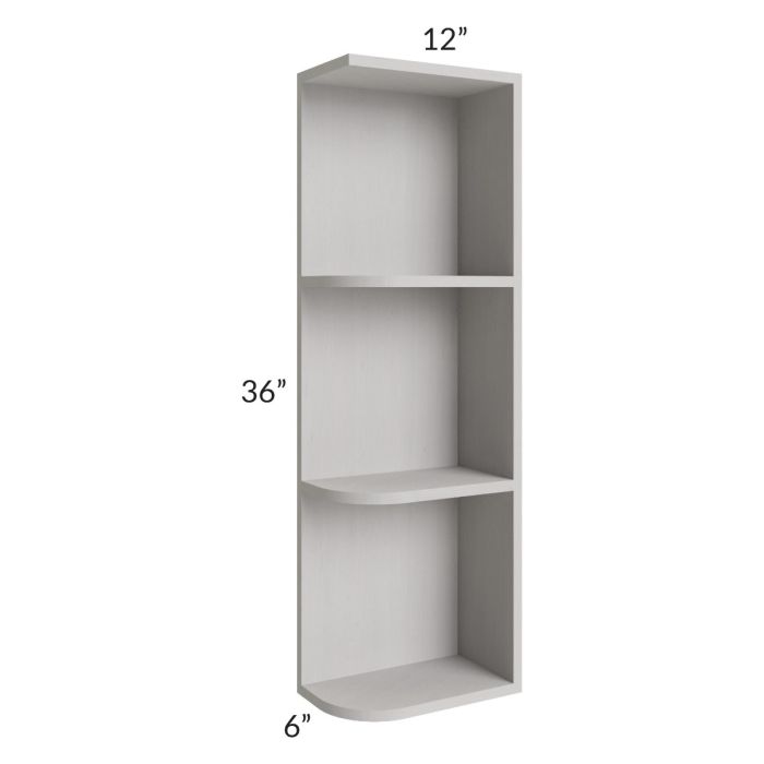 Salem Light Grey 6x36 Open End Wall Cabinet – Right Opening