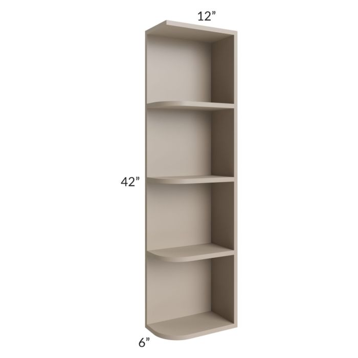Tuscan Oyster 6x42 Open End Wall Cabinet – Right Opening
