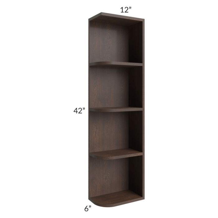 Vienna Kona Brown 6x42 Open End Wall Cabinet – Right Opening
