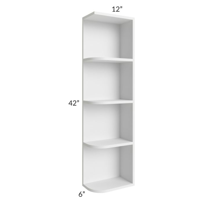 Union White 6x42 Open End Wall Cabinet – Right Opening