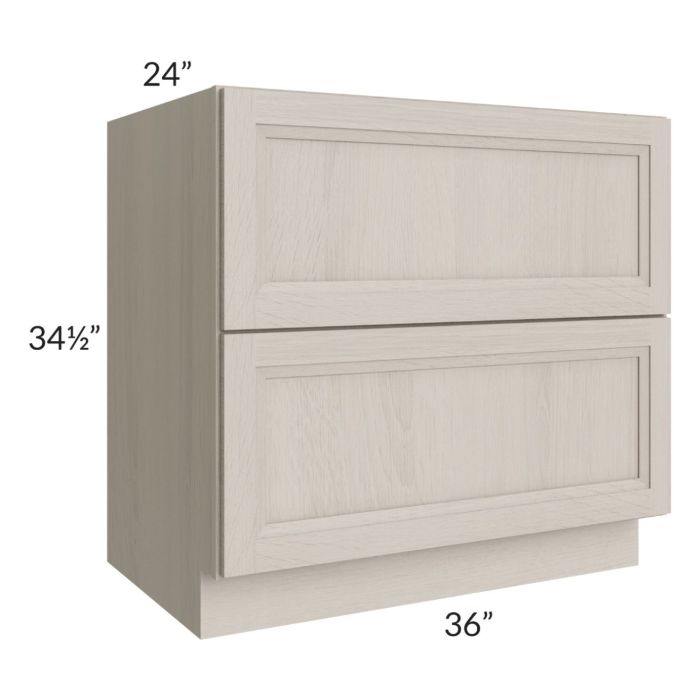 Catalina Mist 36" 2-Drawer Base Cabinet