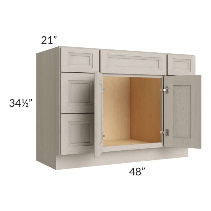Catalina Mist 48" Vanity Base Cabinet