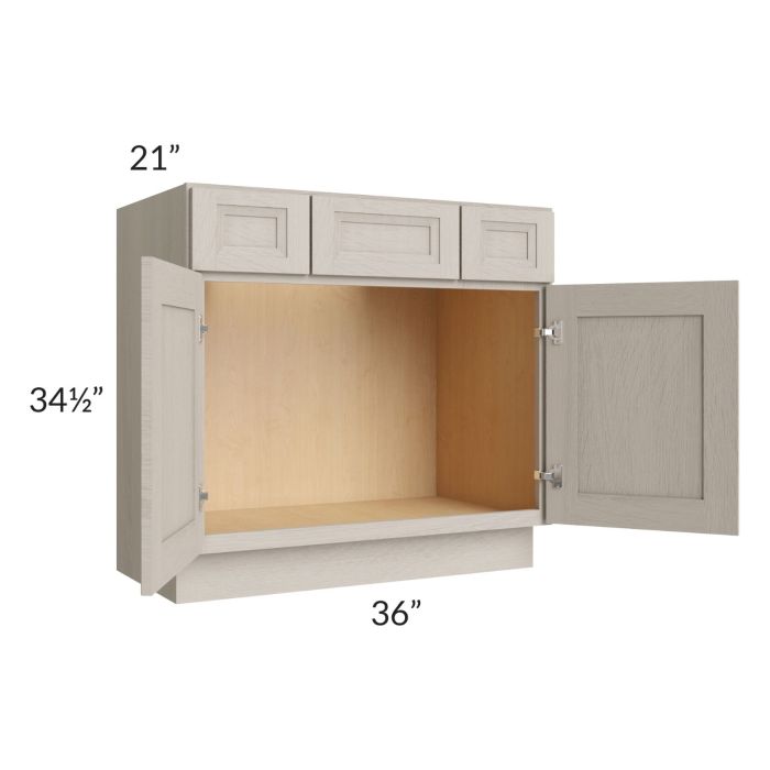 Catalina Mist 36" Vanity Base Cabinet