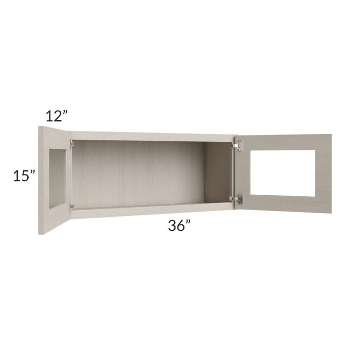 Catalina Mist 36x15 Decorative Wall Cabinet