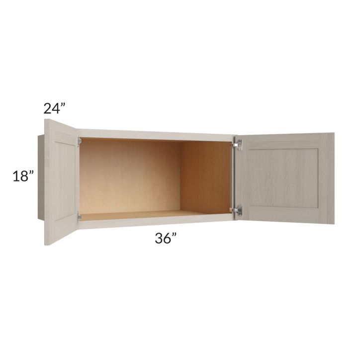 Catalina Mist 36x18x24 Wall Cabinet