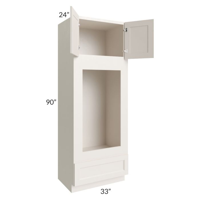 Providence Cream Glaze 33x90 Double Oven or Oven/Microwave Cabinet