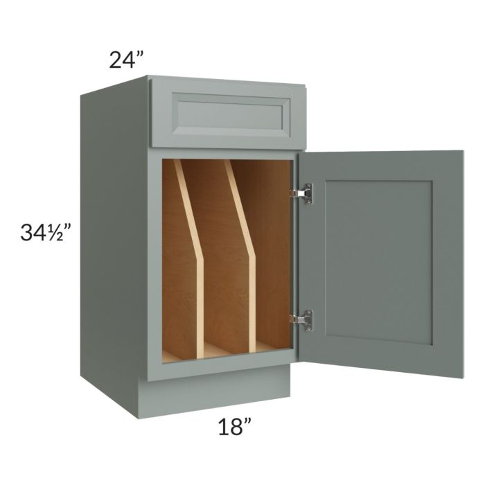 Catalina Meadow Green 18" Tray Divider Base Cabinet