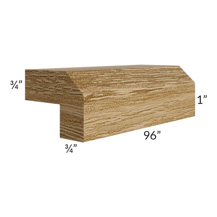 Catalina Toffee 96" Angled Light Rail Molding