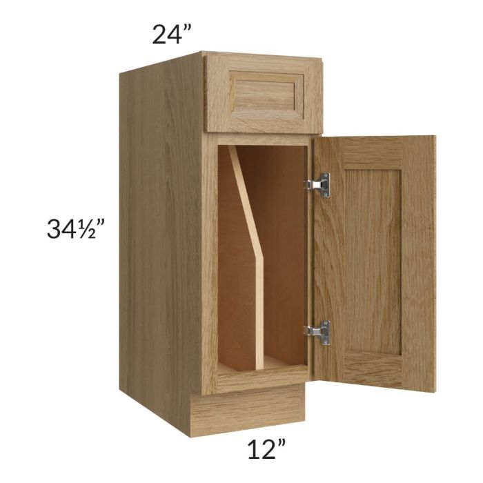 Catalina Toffee 12" Tray Divider Base Cabinet