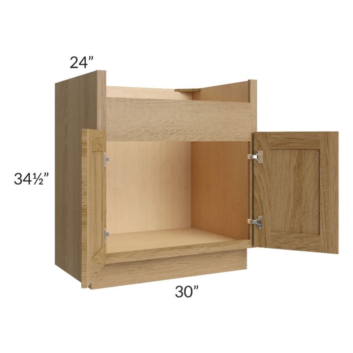 Catalina Toffee 30" Farm Sink Base Cabinet