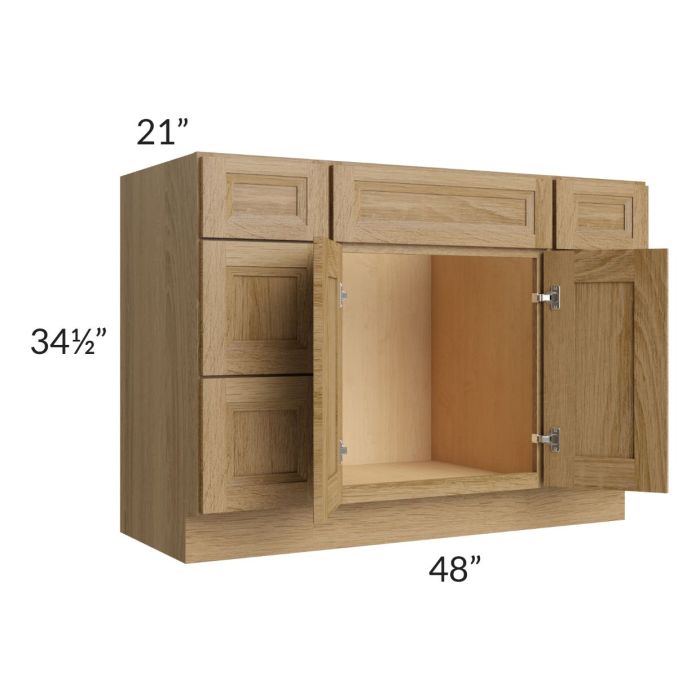 Catalina Toffee 48" Vanity Base Cabinet